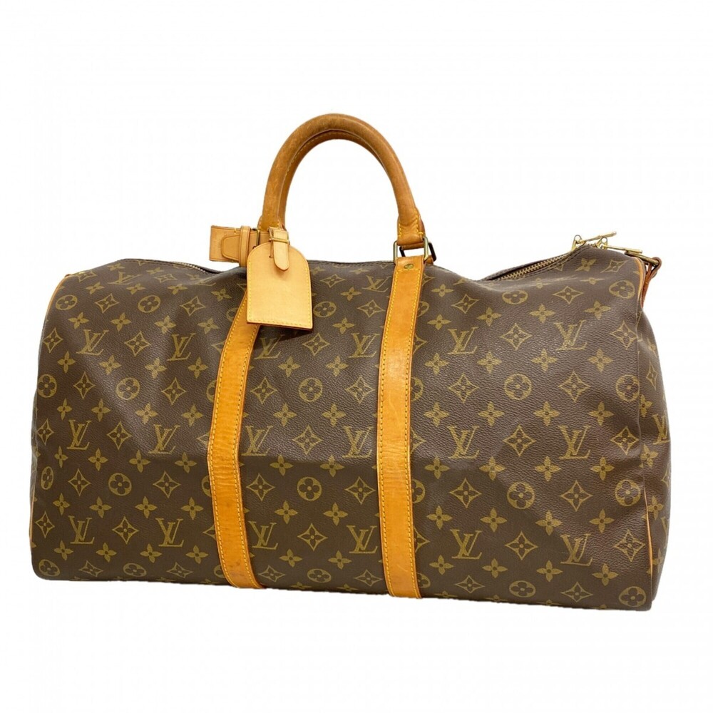 LOUIS VUITTON Authentic Brown Monogram Boston Bag